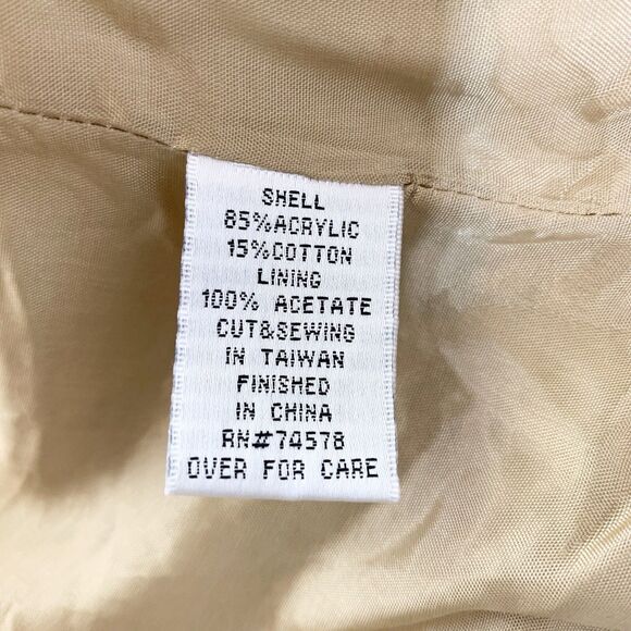 Cache Brown Blue tweed Blazer Jackets Frayed Trim Womens Size 10 - Picture 12 of 14